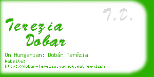 terezia dobar business card