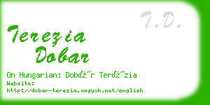 terezia dobar business card